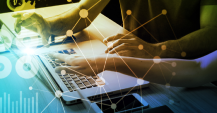 Retail analyst using data analytics tools to track performance metrics and drive informed business decisions